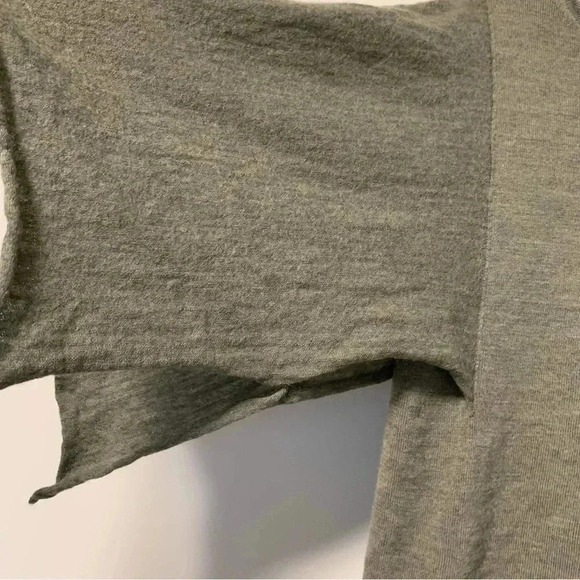 Wrap 100% merino  wool army green sweater - Picture 2 of 5